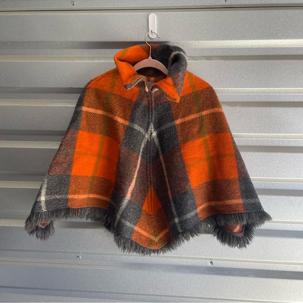 Vintage Summit of Boston tarton wool cape